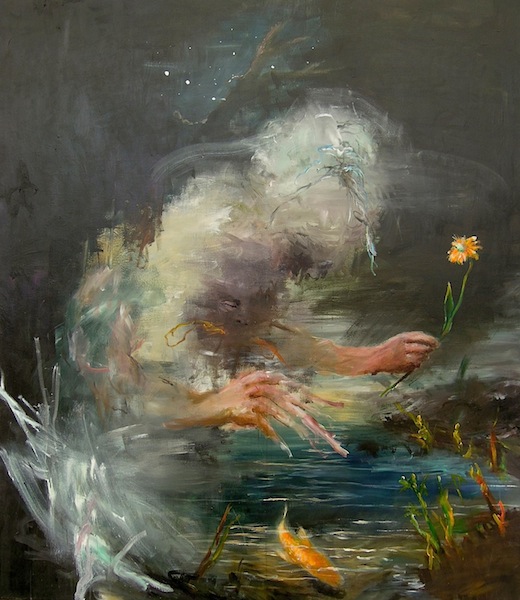 Alexander König: Sterne und Spiegel, 2013
acrylic and oil on canvas, 150 x 130 cm

